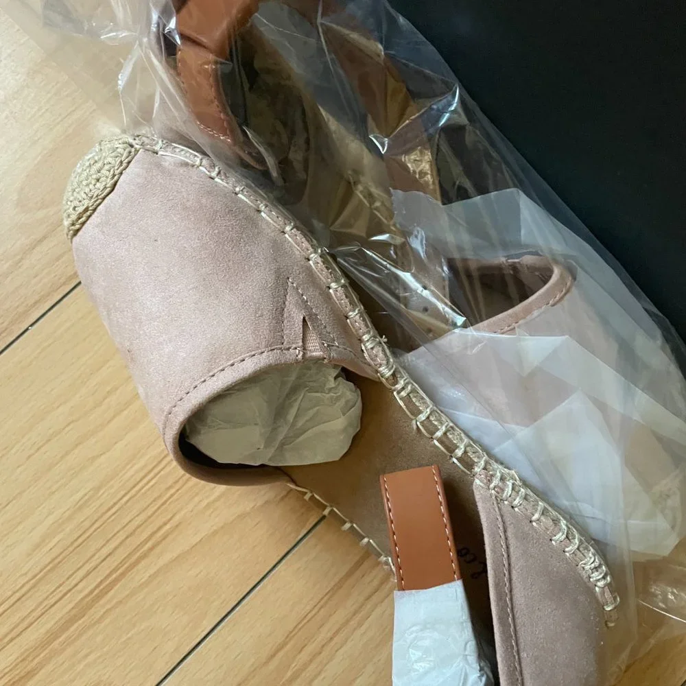 Style & Co. Blush pink Espadrilles with ankle wrap ties